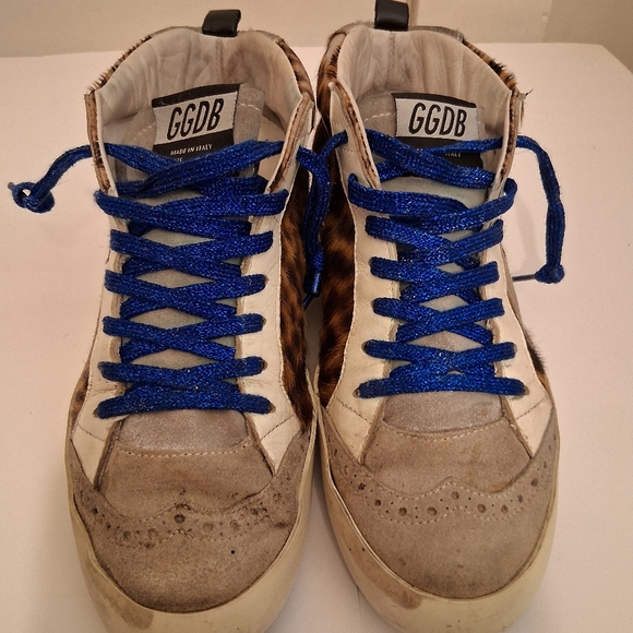 Golden Goose Mid Top Star Lace Up Sneakers Size 37 - Picture 1 of 16